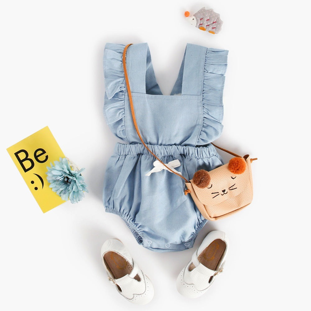 Ins Denim Baby One-Piece | Bodysuits Baby Romper SPRING